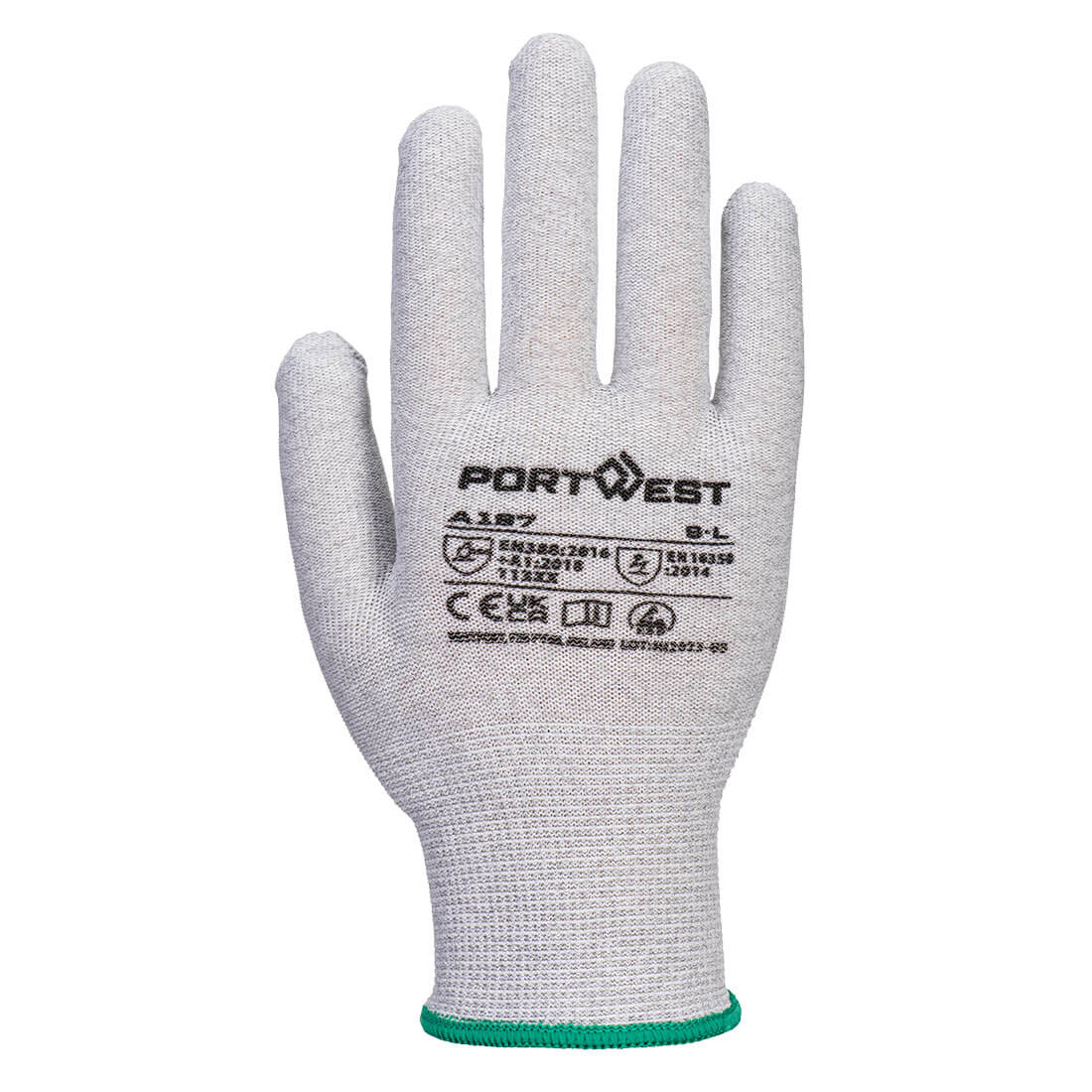 PortWest Unisex Antistatic Shell Grey Various Size A197 