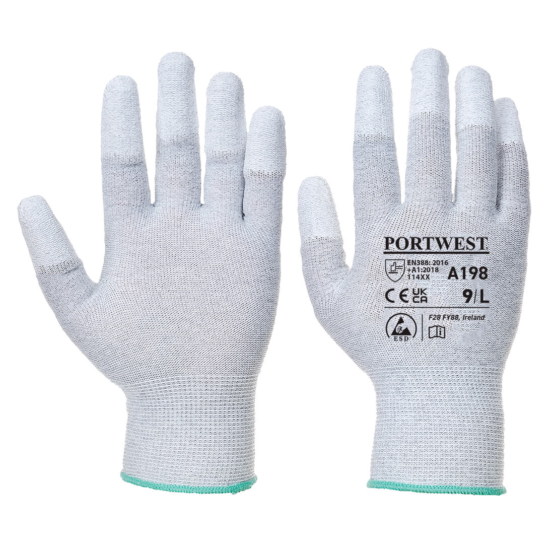 Antistatic PU Fingertip Glove Cut A