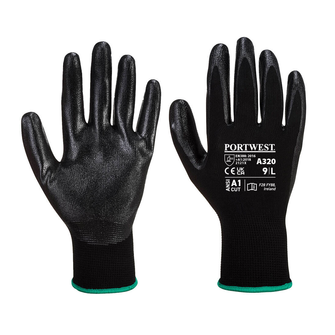 Dexti-Grip Glove, Black      Size XXL R/Fit