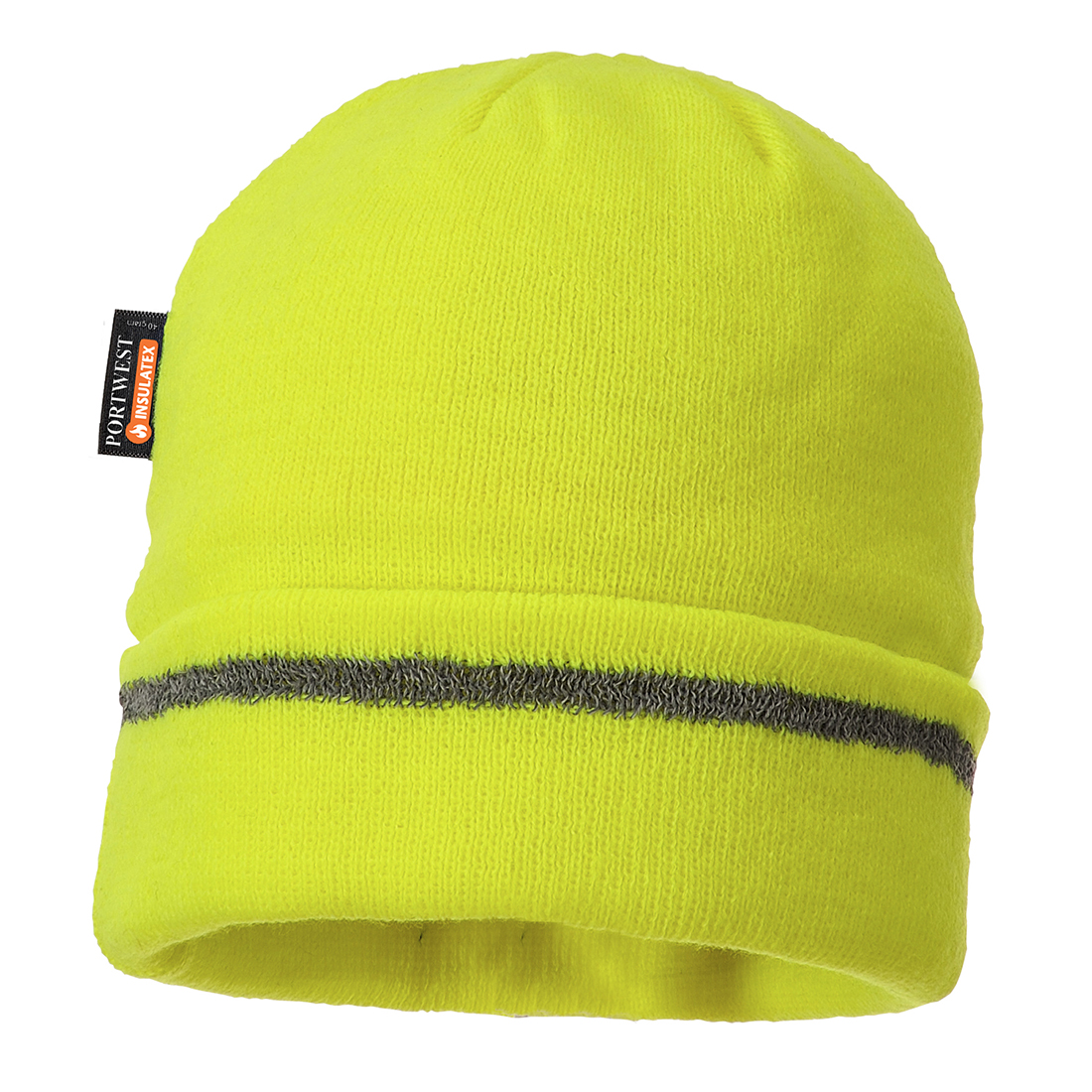 Reflective Trim Knit Hat Insulatex Lined Size  Yellow