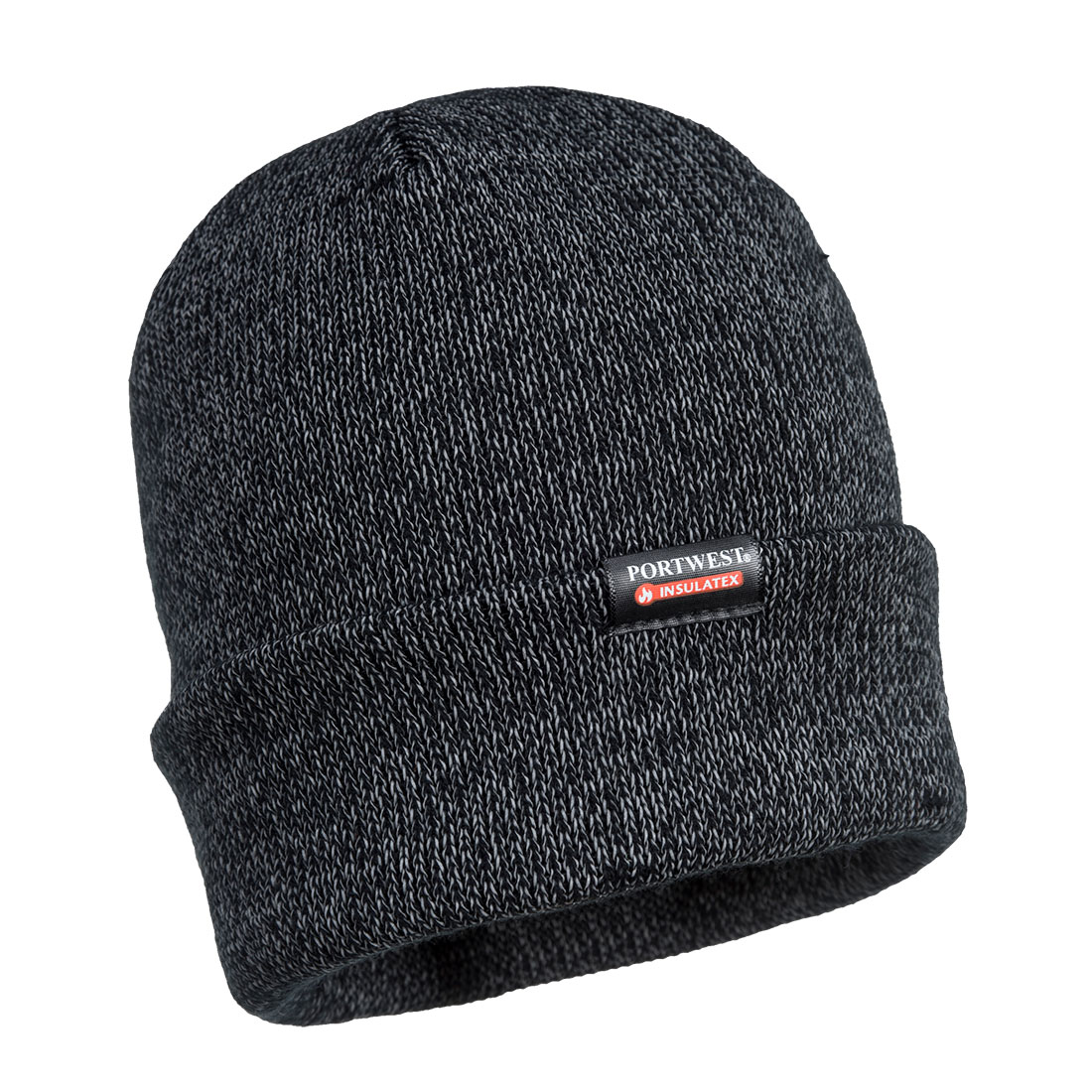 Reflective Knit Hat, Insulatex Lined Size  Black