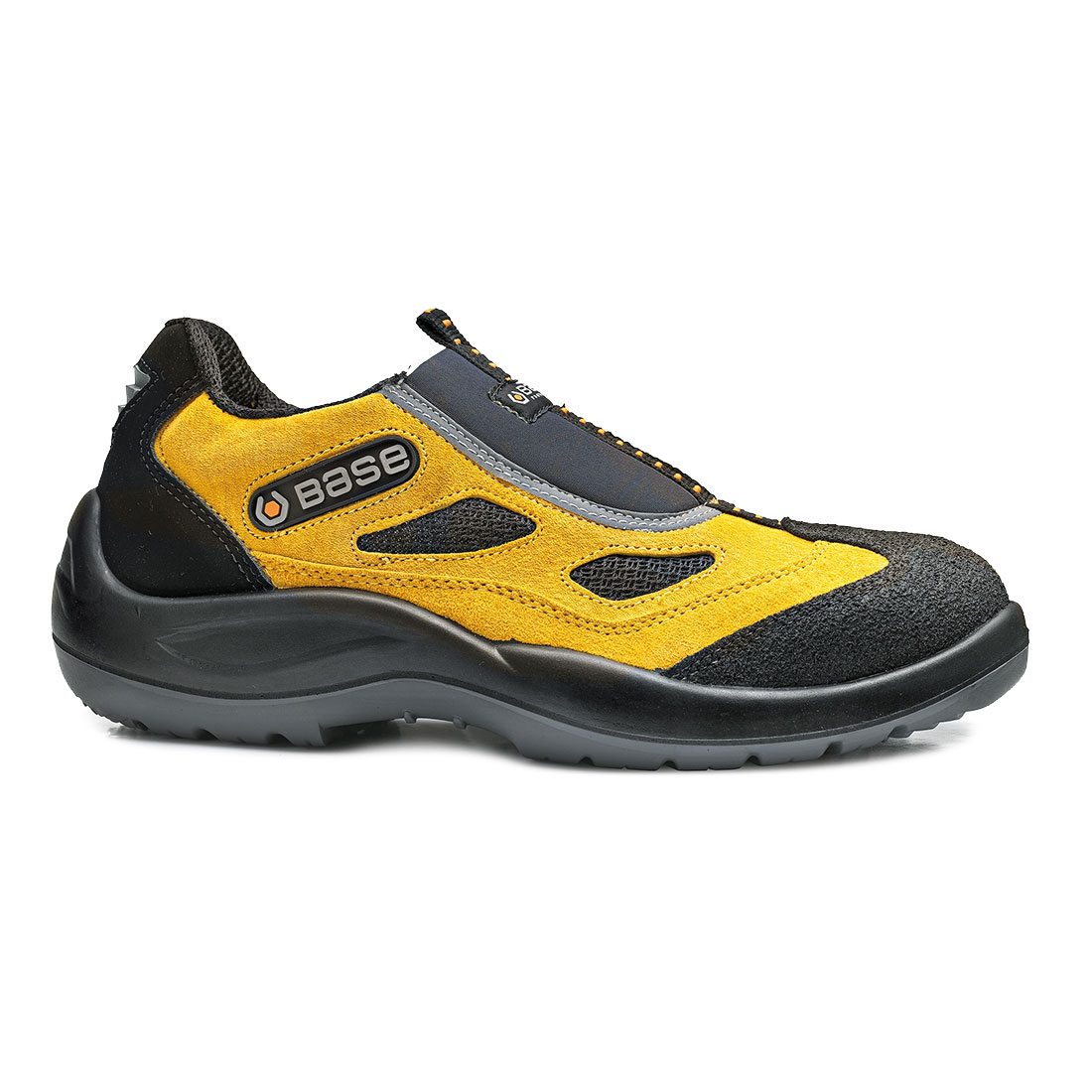 Base Four Holes Low Shoes Black/Yellow B0475