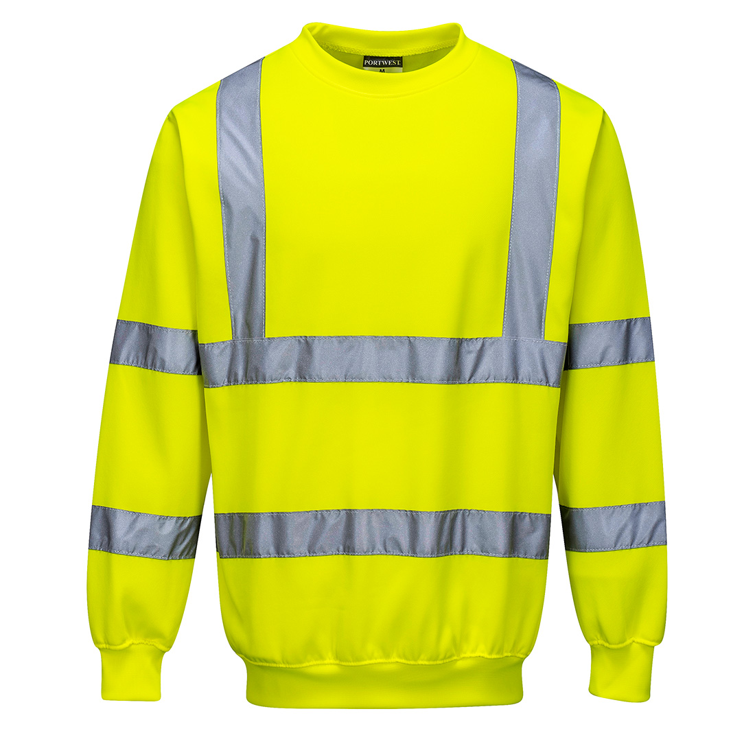 Hi-Vis Sweatshirt, Yellow     Size 4XL R/Fit