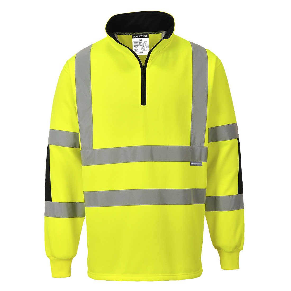 Xenon Rugby Sweatshirt, Yellow     Size Large R/Fit
