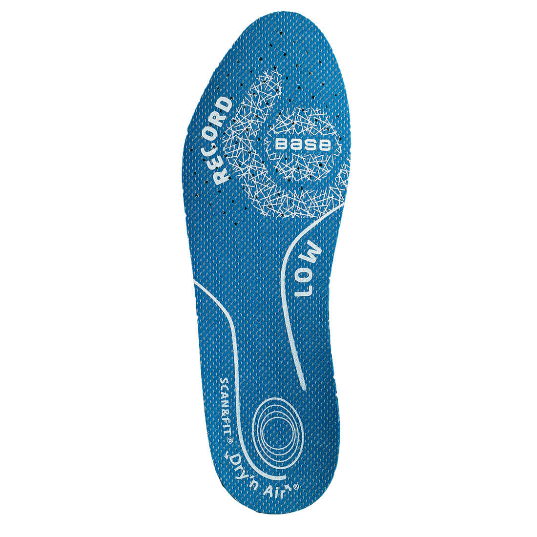 Base Dry'n Air Scan&Fit Record - Low Insoles Blue B6313