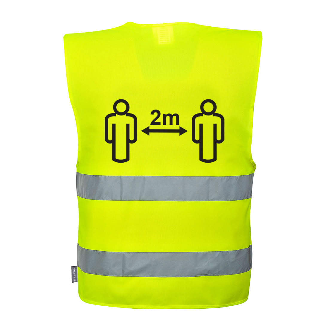 Hi-Vis Social Distancing Vest 2m Size 4X/5X Yellow