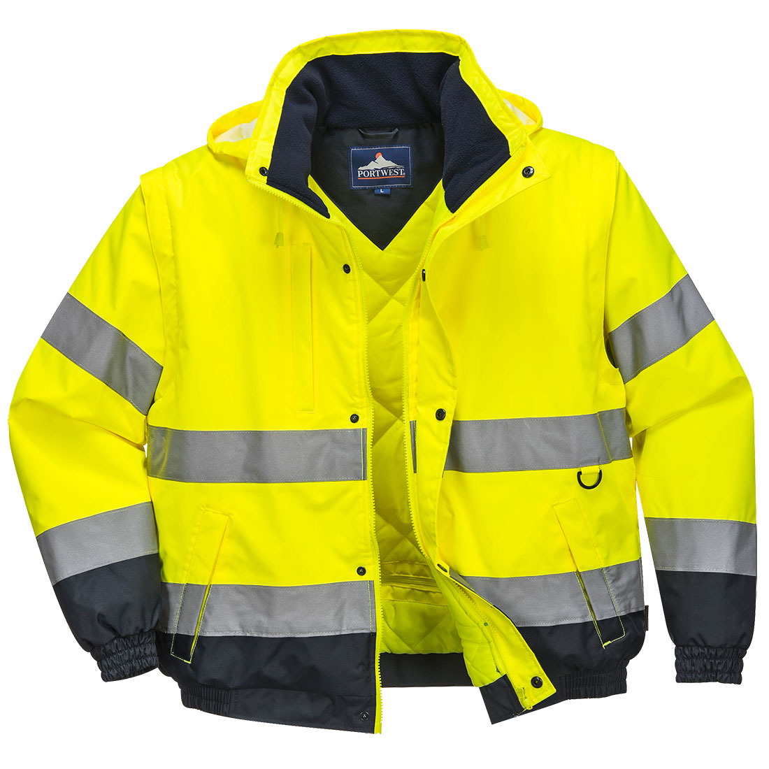 HI-Vis 2-in-1 Jacket Size XXXL Yellow
