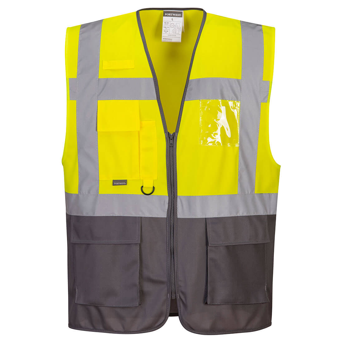 Warsaw Executive Vest Size XXXL Yellow/Grey