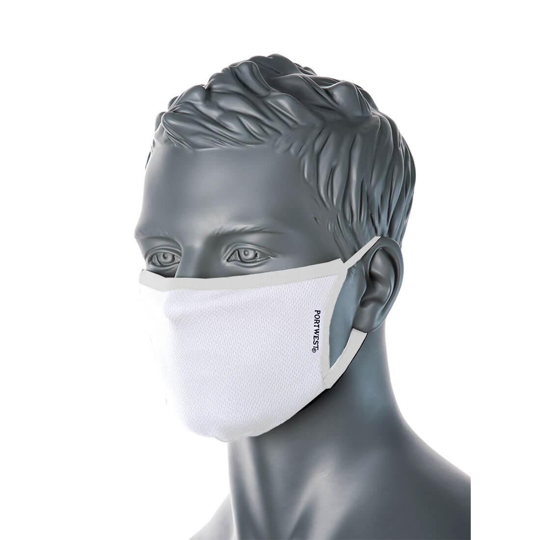 3-Ply Anti-Microbial Mask Pk25, White  R/Fit