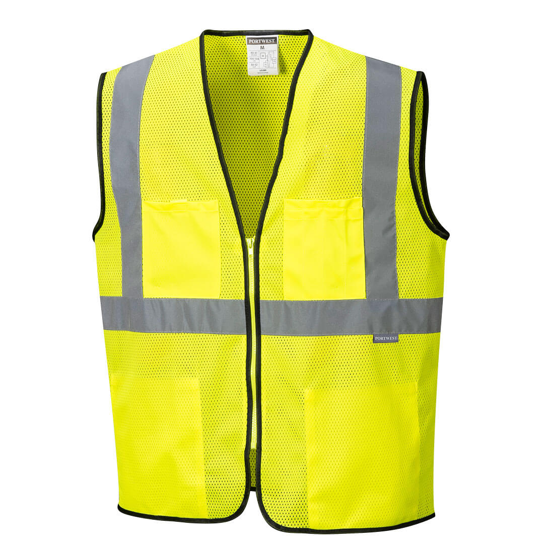 Hi-Vis Social Distancing Vest, Yellow     Size 3 XL R/Fit