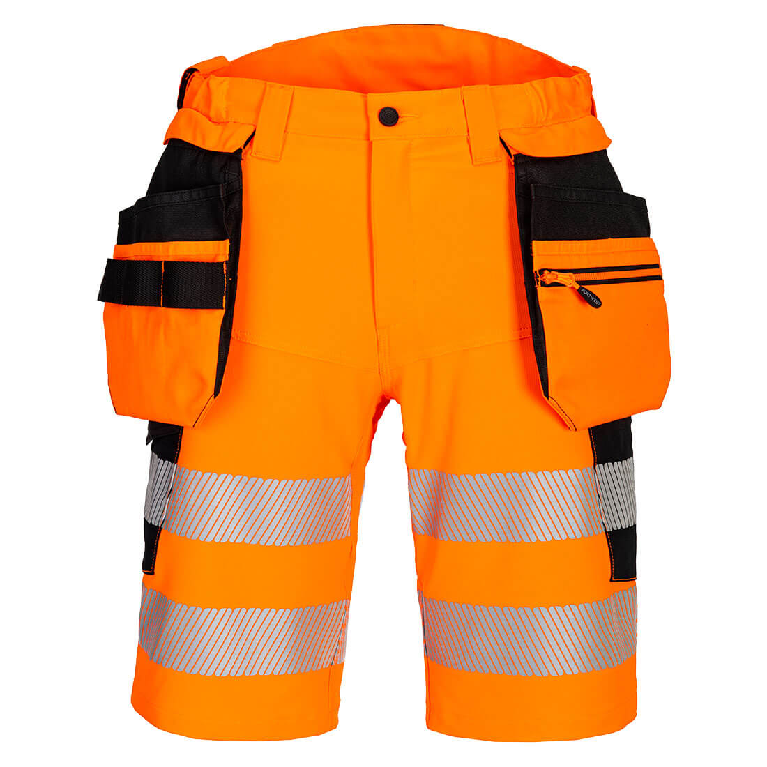 DX4 Hi-Vis Holster Pocket Shorts DX446 Orange/Black Size 30 Fit R