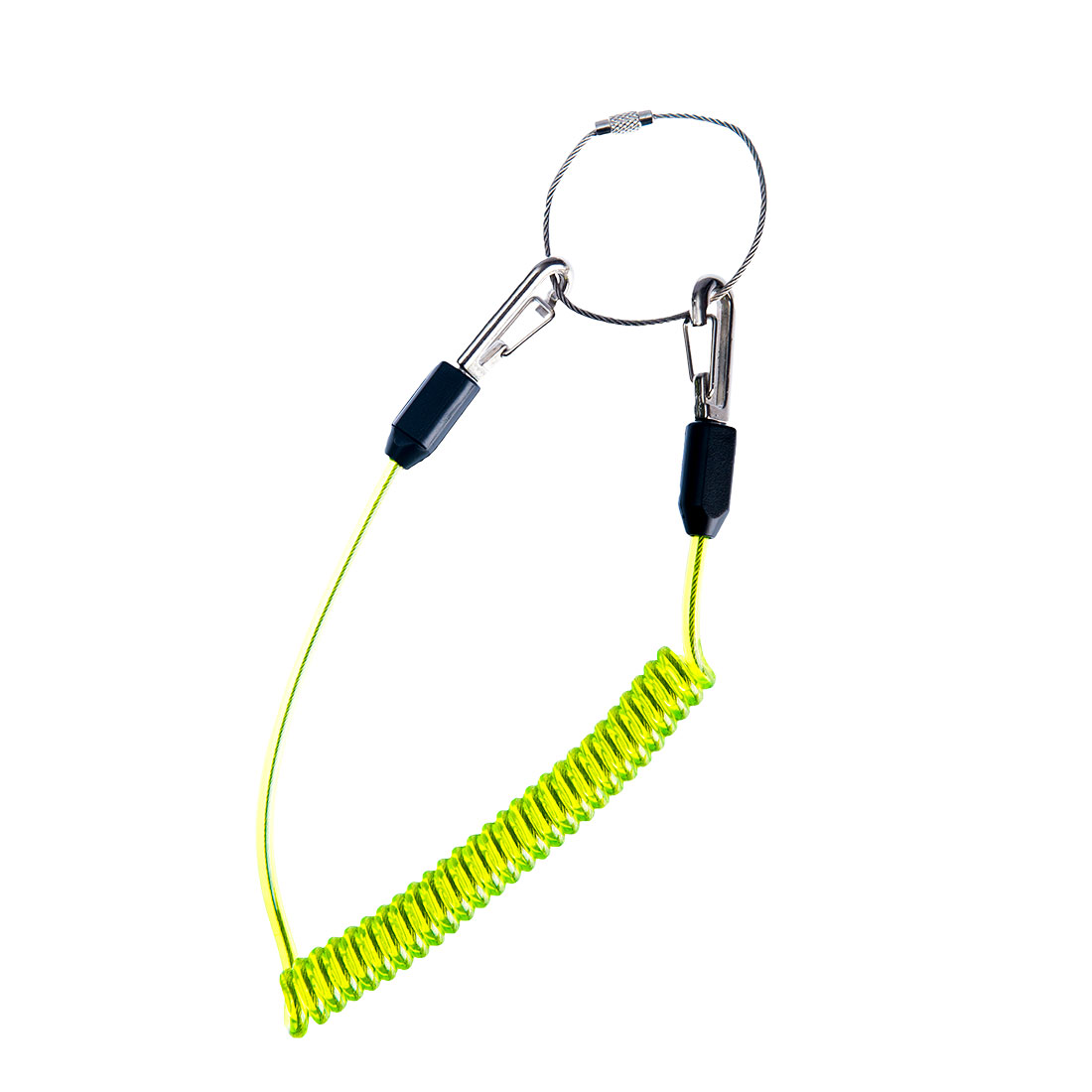 Coiled Tool Lanyard Size  Green