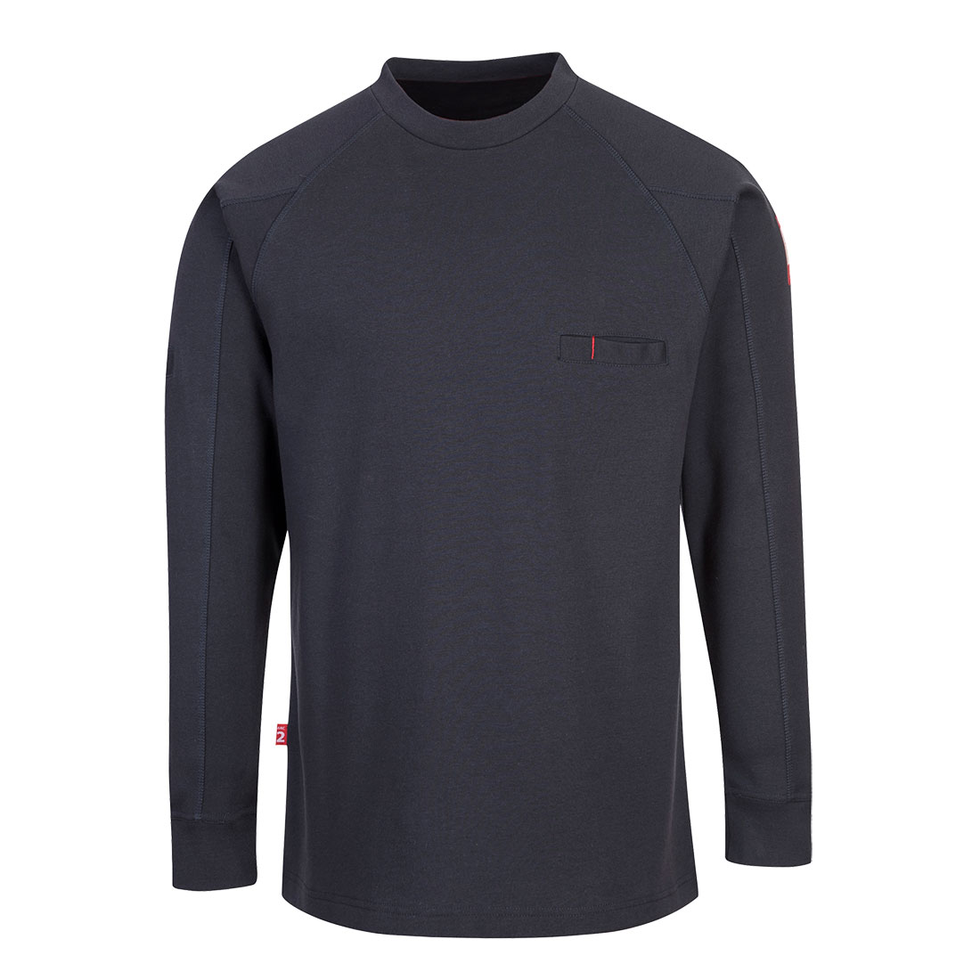 FR Antistatic Crew Neck T, Navy       Size Small R/Fit