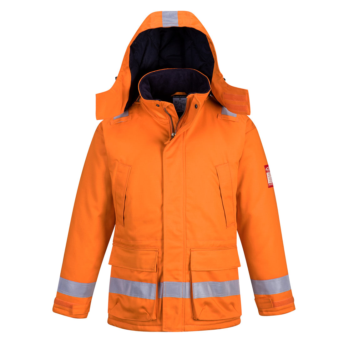 FR Anti-Static Winter Jacket Size XXXL Orange