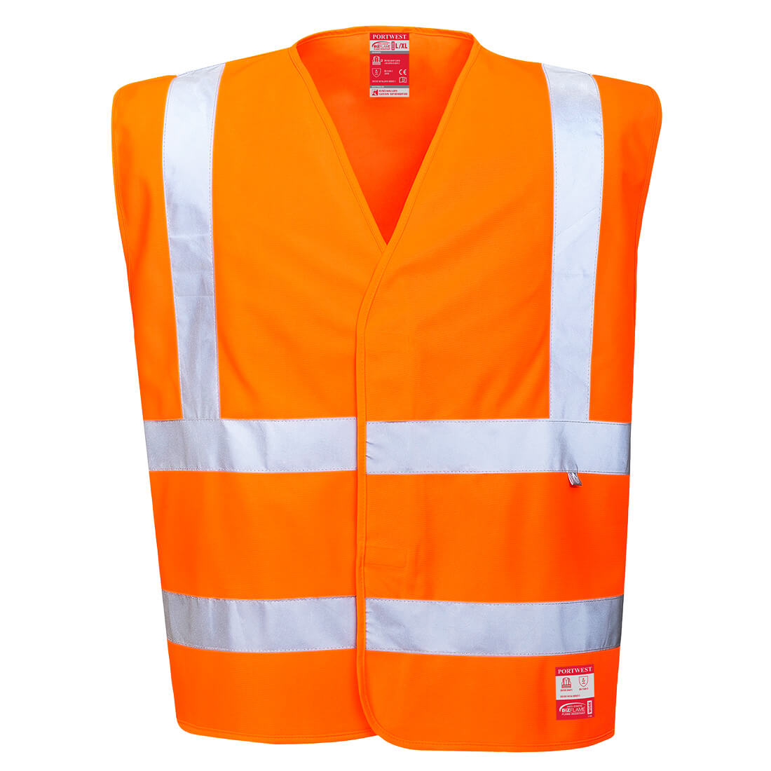 Hi-Vis Anti Static Vest - Flame Resistant Waistcoats & Bodywarmers FR71