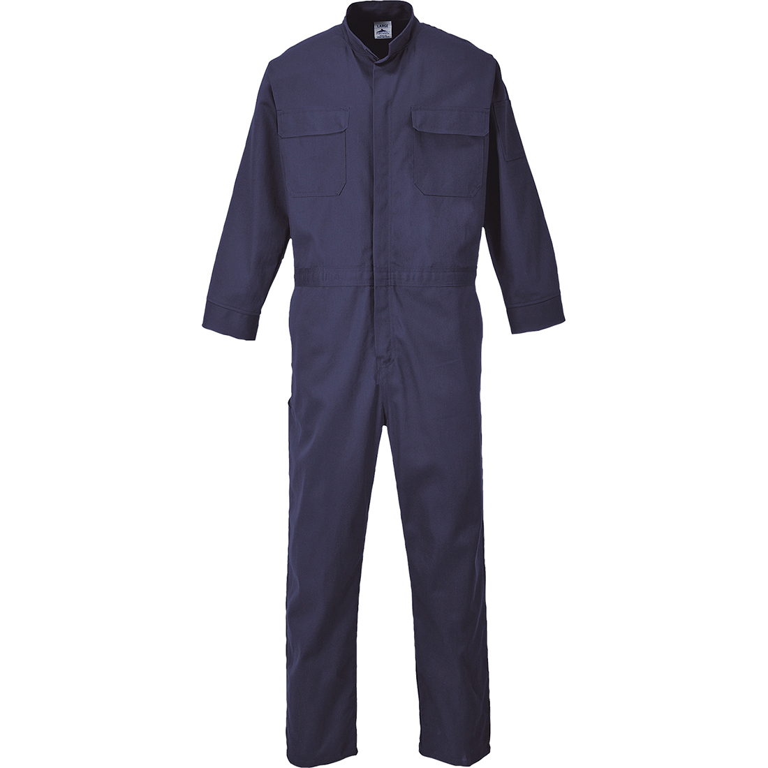 Bizflame 88/12 Coverall, Navy       Size Large R/Fit