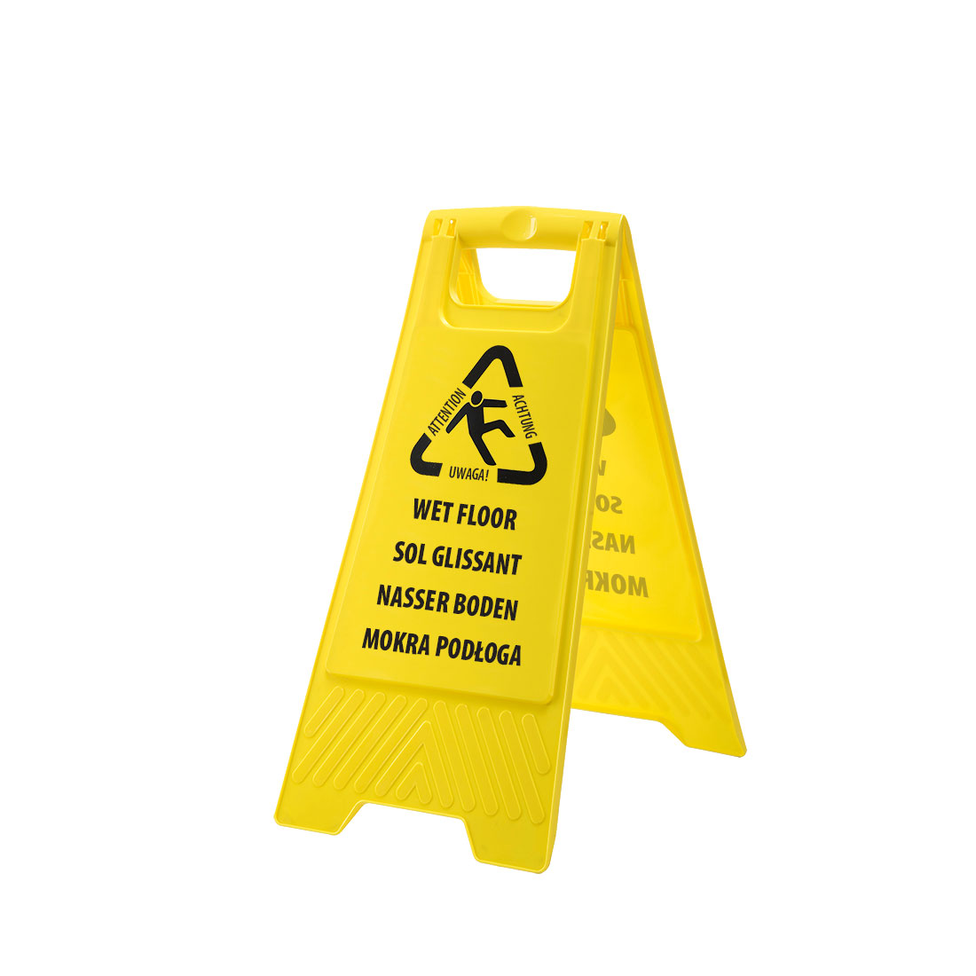 Euro Wet Floor Warning Sign Size  Yellow