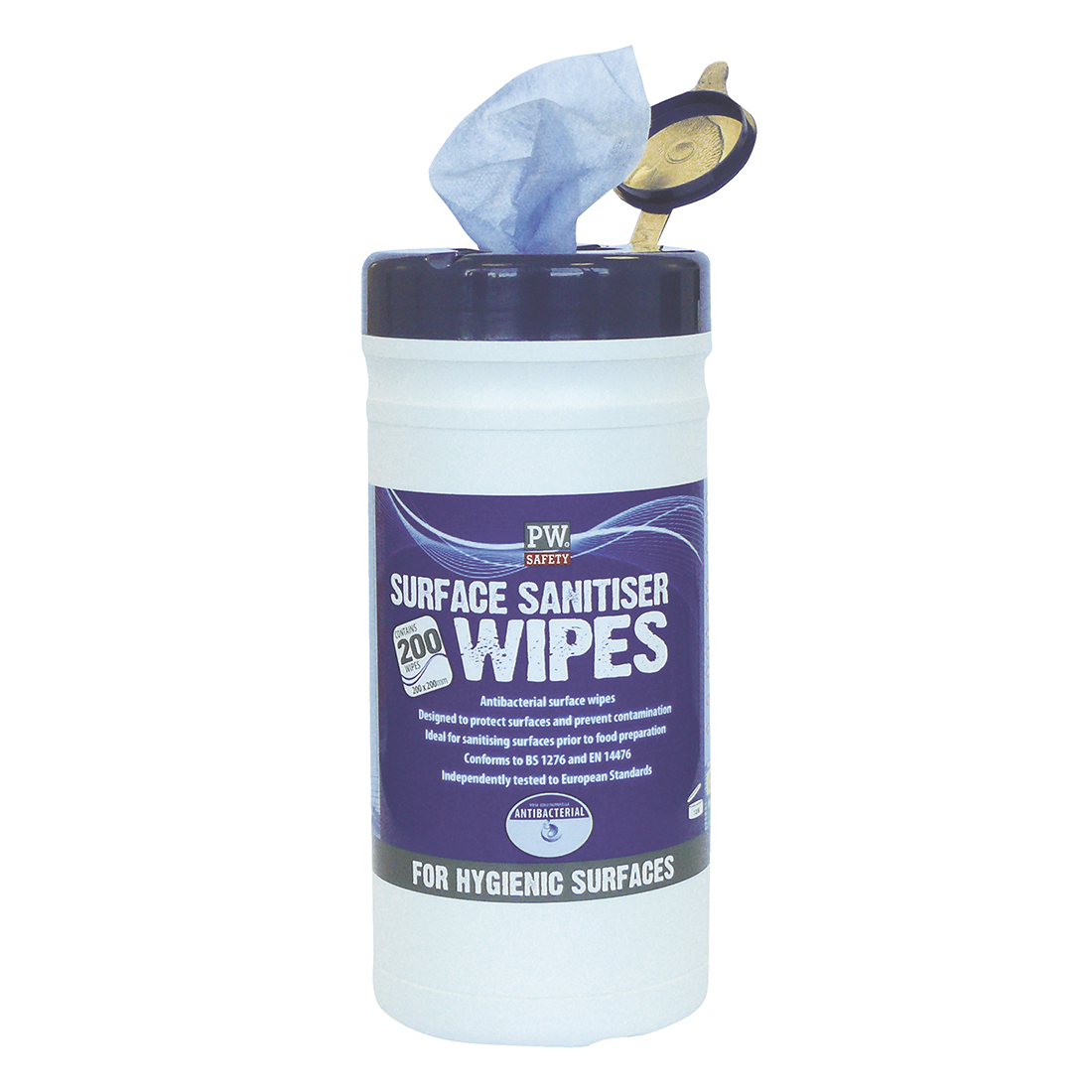Surface Sanitiser Wipes (200 Wipes) Size  Blue
