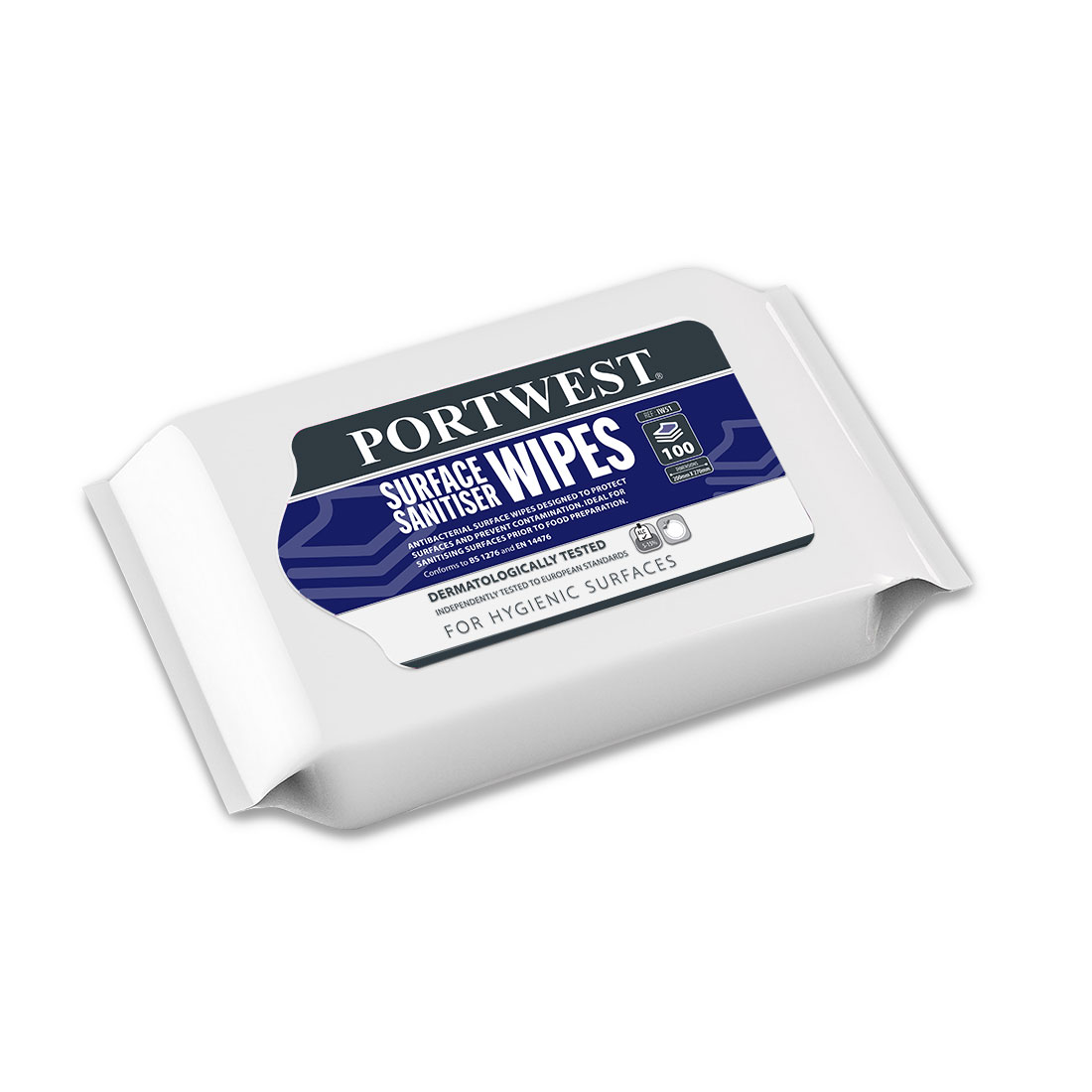 Surface Wipes Wrap (100 Wipes) Size  White