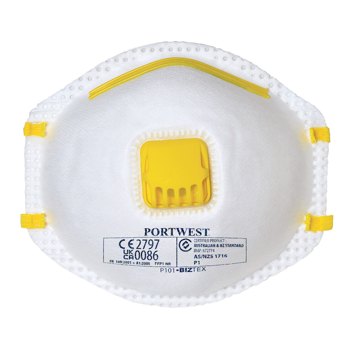 FFP1 Valved Respirator Size  White Respirators P101WHR