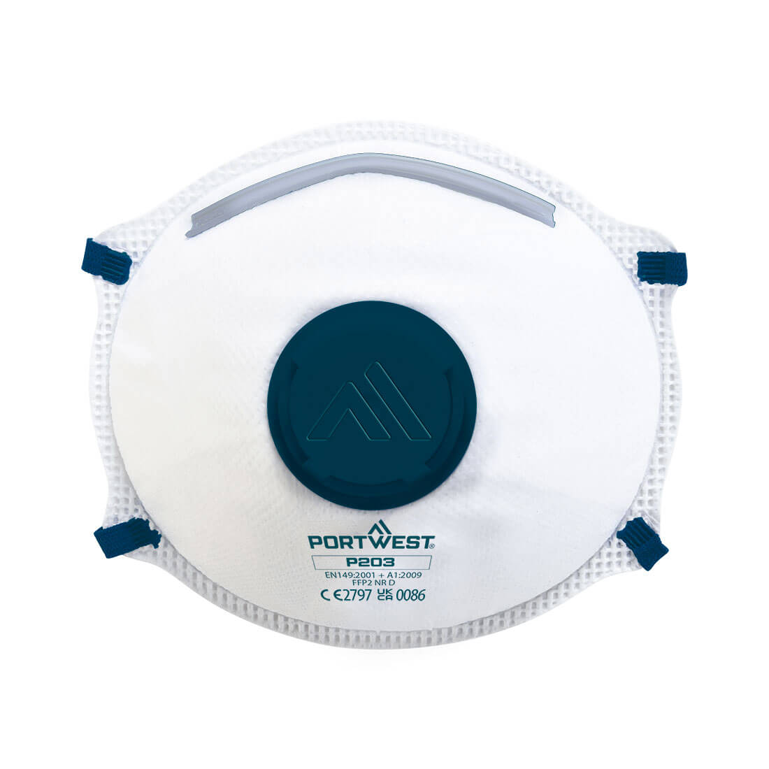 FFP2 Valved Dolomite Respirator Size  White Respirators P203WHR