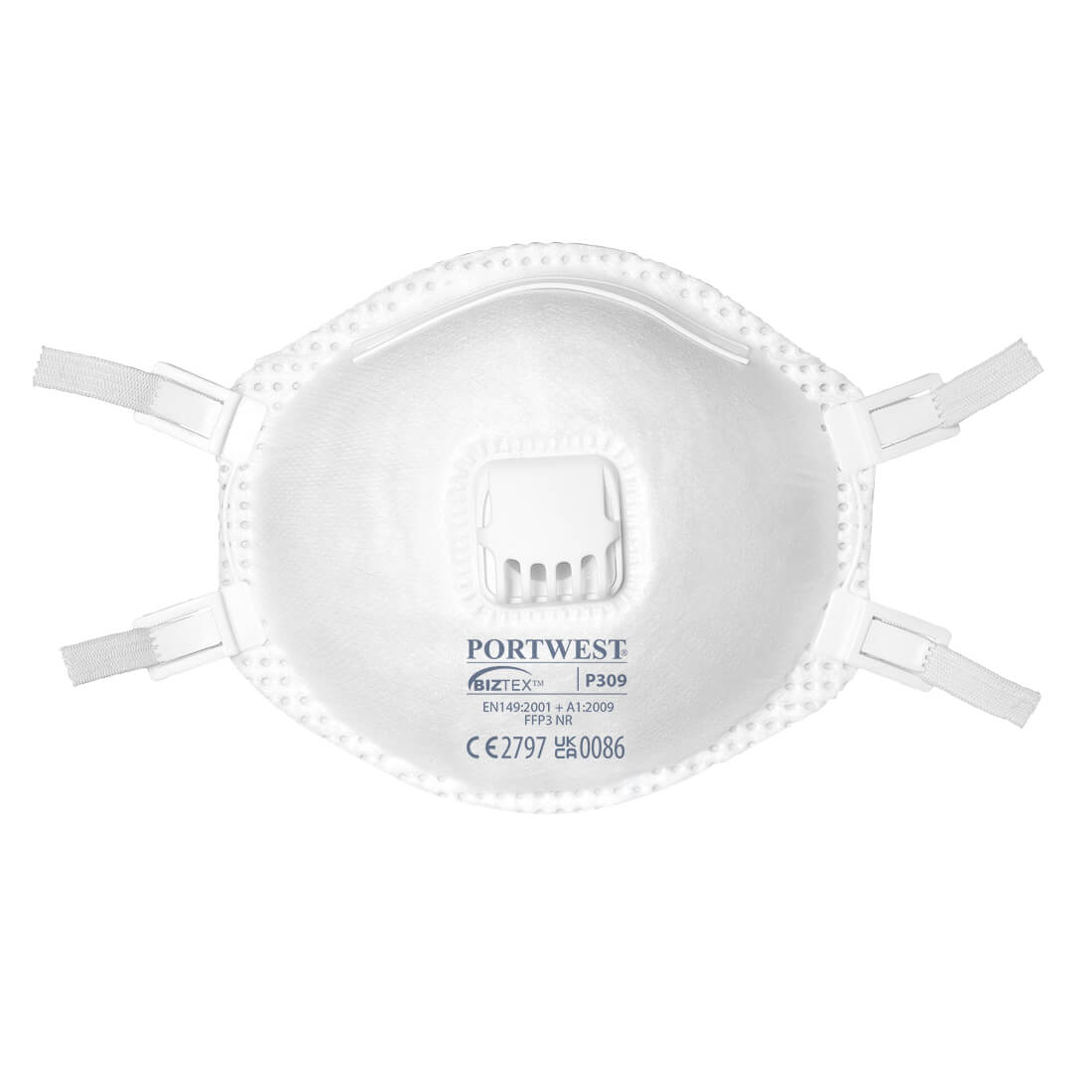 FFP3 Valved Respirator - Blister Pack (2) Size  White