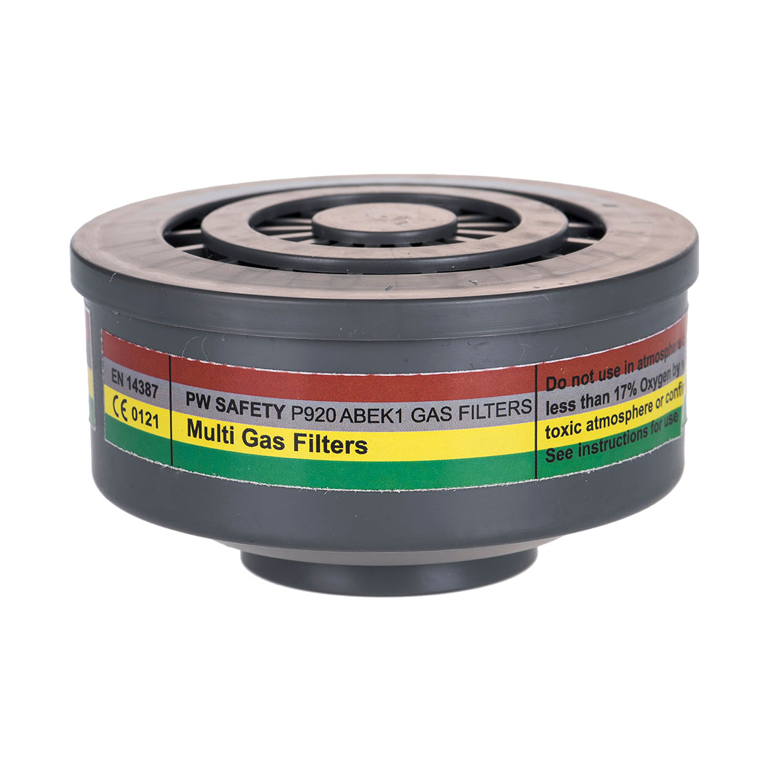 ABEK1 Gas Filter Special Thread Connection Size  Grey