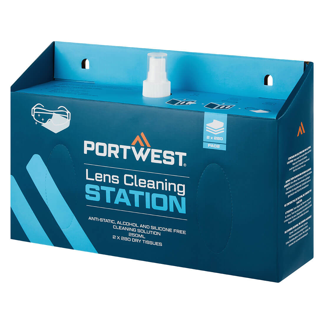 PortWest Unisex Lens Cleaning Station White PA02 