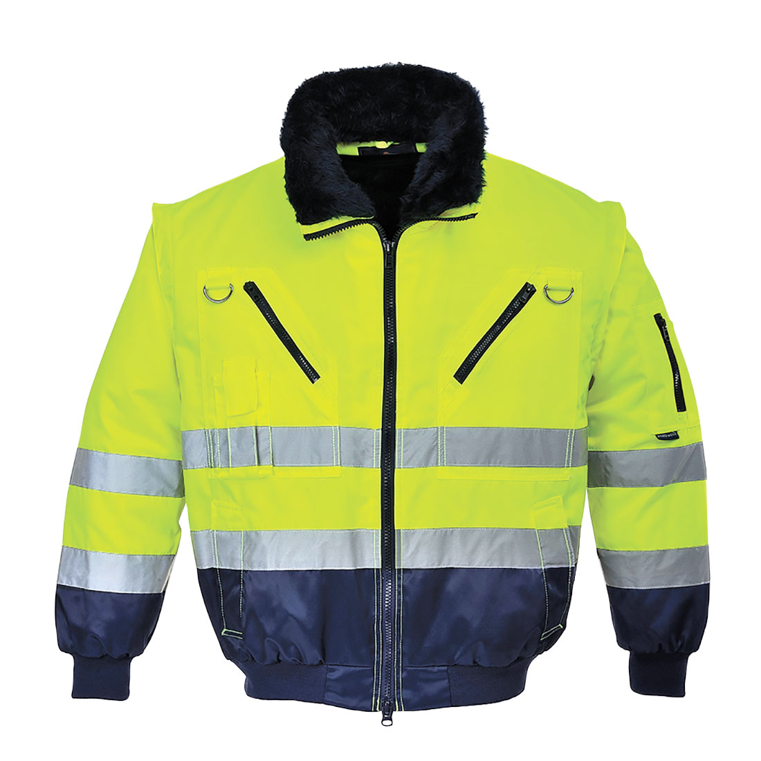 Hi-Vis 3-in-1 Contrast Pilot Jacket 