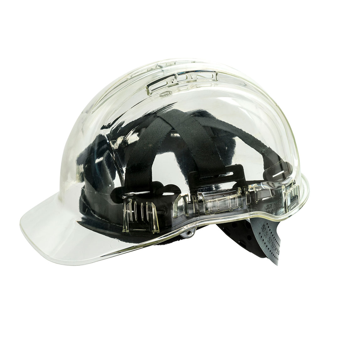 Peak View Hard Hat Vented Size  Clear