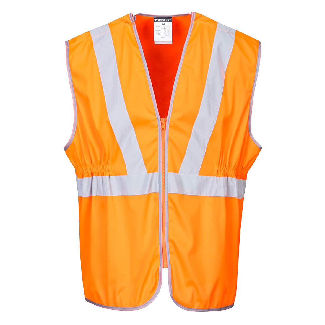 Hi-Vis Zip Long Length Vest 