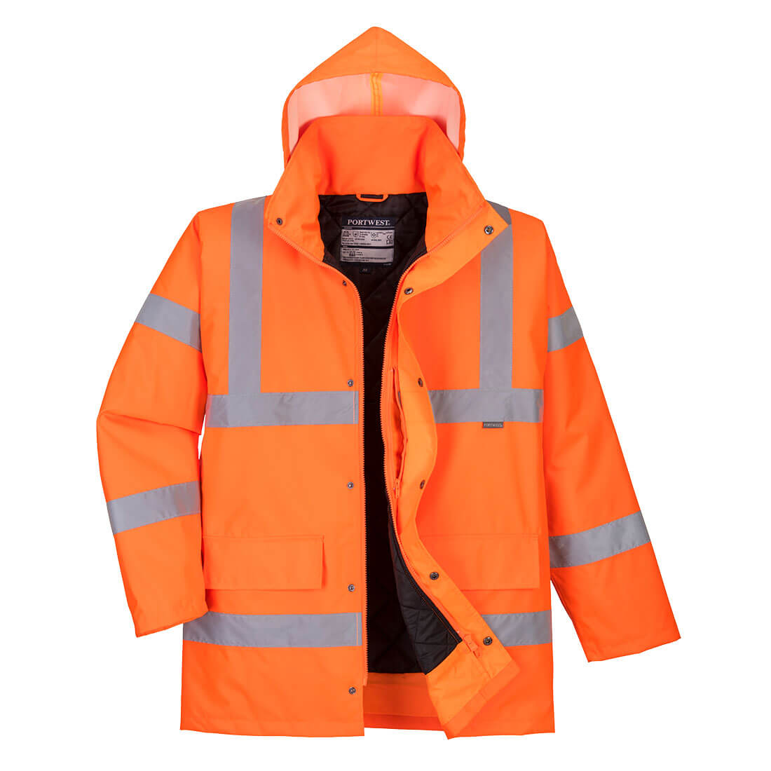 Hi-Vis Traffic Jacket, Orange     Size 5XL R/Fit