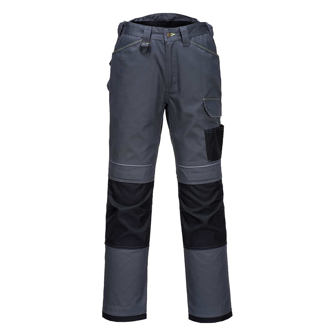 Portwest T601-Gris/Negro 38 regular Combate Cargo Pantalones De Trabajo Pantalones de vestir PW3 