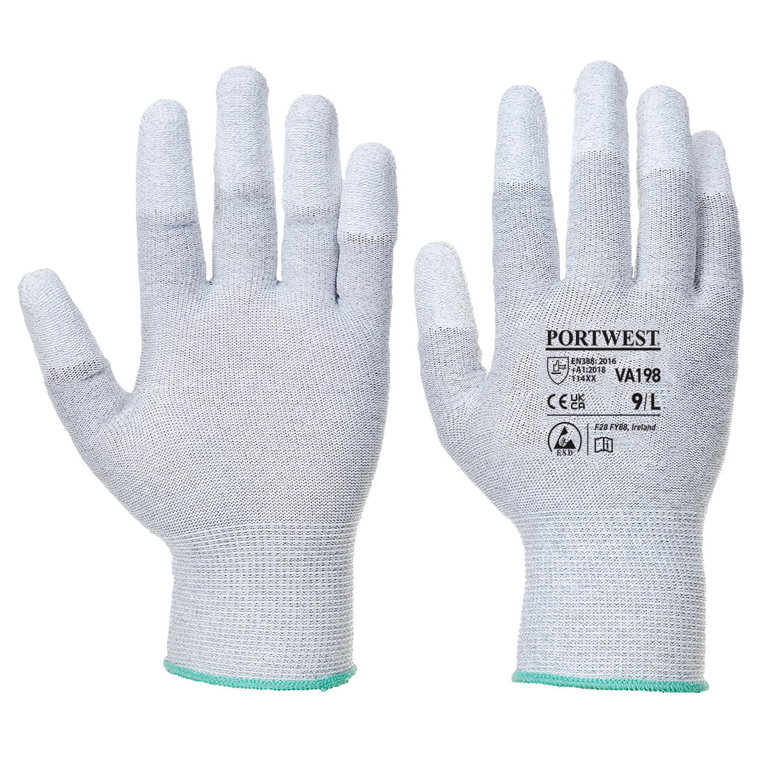 Vending Antistatic PU Fingertip Glove