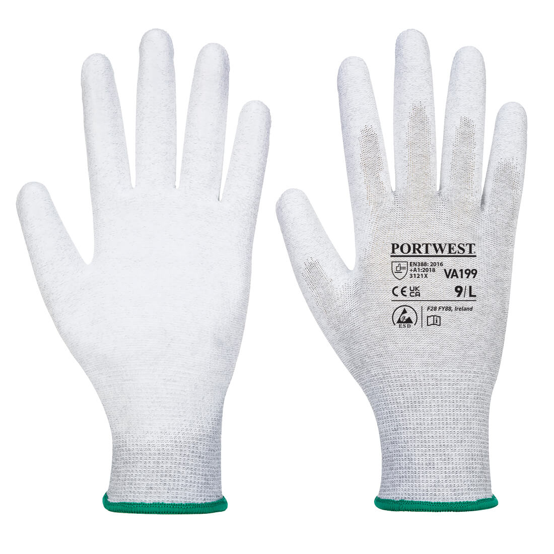 Vending Antistatic PU Palm Glove VA199
