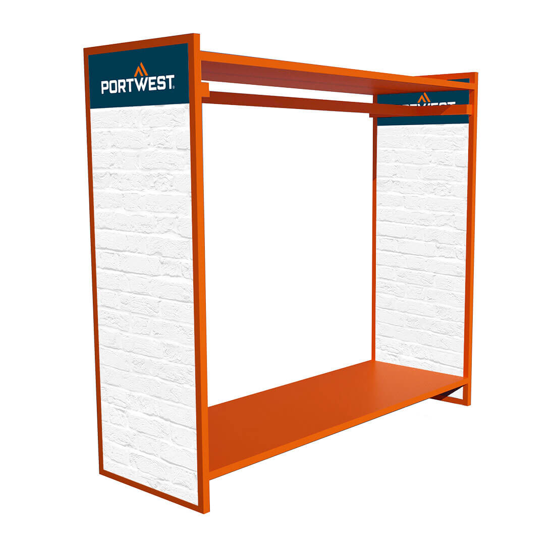Freestanding Floor Stand, Orange  