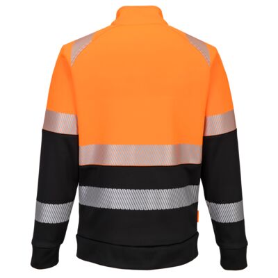 DX4 Hi-Vis 1. osztályú tölcsér nyakú cipzáras pulóver