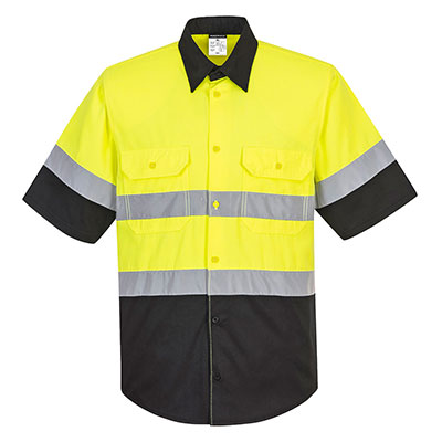 Portwest S395 Detroit Hi-Vis Yellow Short Sleeve Work T-Shirt New,Free Shipping 