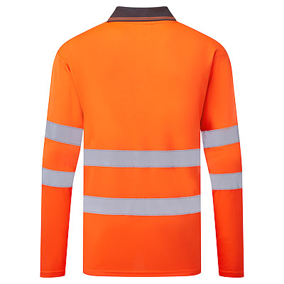 ES1 Essential Hi-Vis galléros póló hosszú ujjú
