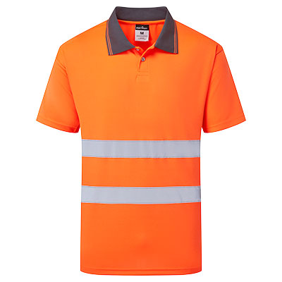 ES1 Essential Hi-Vis galléros póló rövid ujjú