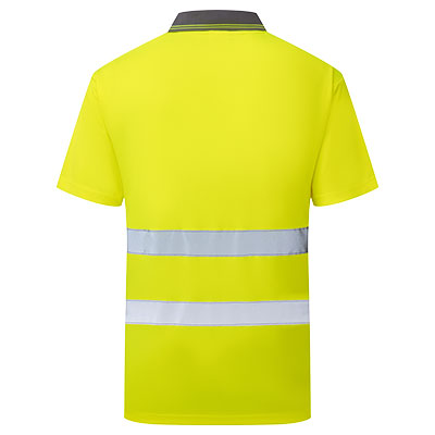 ES1 Essential Hi-Vis galléros póló rövid ujjú