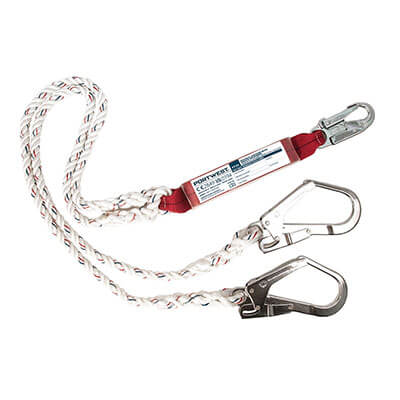 Double 1.8m Lanyard With Shock Absorber
