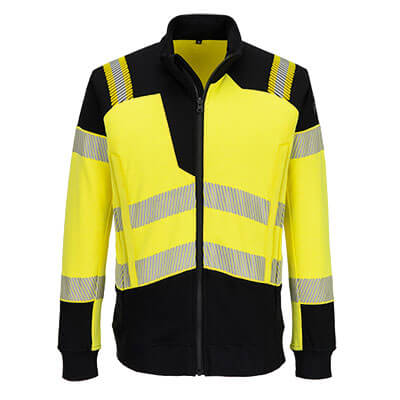 PW3 Modaflame Knit Hi-Vis FR lángálló teljes cipzáras pulóver