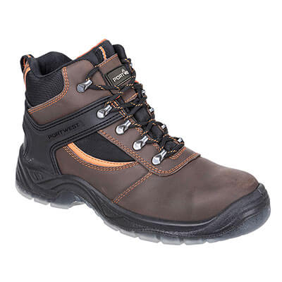 black leather work shoe #FW19 Portwest EN347 non-safety no toe cap 