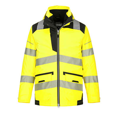 Yellow Portwest RT60YERXXL Series RT60 Hi-Vis Breathable Jacket Regular Size: 2X-Large 