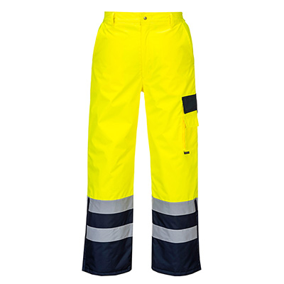 Portwest S480 Yellow Hi-Vis Traffic Pants Trousers. 