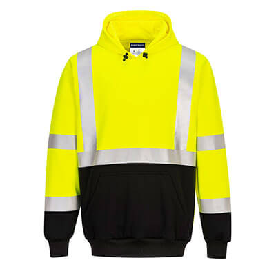 Portwest High Visibility Fleece Jacket Polyester Zip-pockets Medium Yellow Ref F300MED 