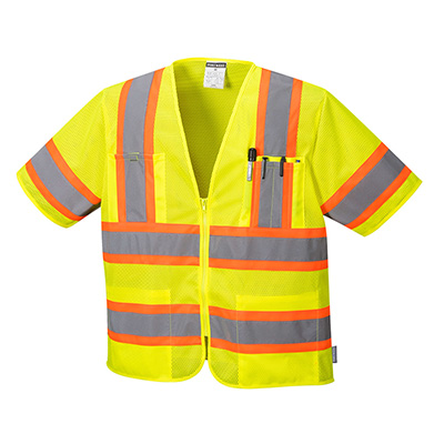 Portwest US386 HiVis Contrast Reflective Safety Outdoor Work Mesh Overpants ANSI 